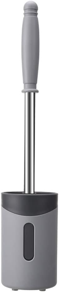 Toilet Brush Holder Toilet Brush and Shelf Stainless Steel Long Handle Toilet Brush Free Punch Wall-mounted Toilet Bowl Brush 360° No Dead Angle Cleaning Brush Toilet Brush Holders(Pink)