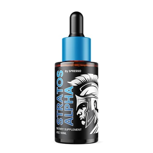 (1 Pack) Stratos Alpha Drops, Official Stratos Alpha Liquid Supplement, All Natural Formula to Support Overall Wellness, Advanced Stratos Alpha Health Support Dropper for Reviews (2Oz/60ml)