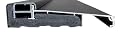 Doormax Adjustable Aluminum Door Threshold Composite Sill Inswing 36" Waterproof Heavy Duty Commercial and Residential Many Sizes Available Black (5 3/4" Width 2x4 Wall 36" Length Black)