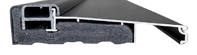 Doormax Adjustable Aluminum Door Threshold Composite Sill Inswing 36" Waterproof Heavy Duty Commercial and Residential Many Sizes Available Black (5 3/4" Width 2x4 Wall 36" Length Black)