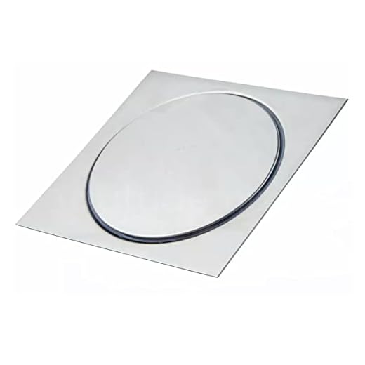 Ralo Inteligente Click 15x15 cm Inox Banheiro Veda Cheiro