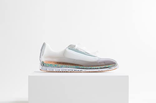 Edenst Women's Fashion Sneakers White Casual Leather Shoes - Slip On Lace Up Shoes Eco-Friendly Recycled Shoes Sneakers #TOP6