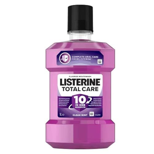 Listerine Total Care 6 in 1 Mouthwash 1000ml - Die antibakterielle Mundspülung mit dem 6 in 1 Schutz