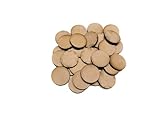 AtomicLaserCutDesigns 25mm Round x20 MDF Wooden Bases Laser Cut Circles Crafts