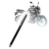 BoxWave Stylus Pen Compatible with Yamaha FZ-S Fi Hybrid Display (4.2 in) - EverTouch Capacitive Stylus, Fiber Tip Capacitive Stylus Pen - Jet Black