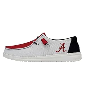 Hey Dude Women’s Wendy Alabama Crimson Tide – Crimson/White