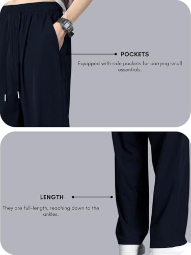 Image of GRECIILOOKS Men's Baggy Track Pants | Oversized Loose Fit Joggers for Men | Comfortable Streetwear & Gym Wear Lower | Casual Stylish Track Pant
