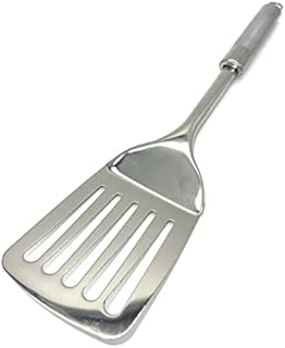 TIJAR® Stainless Steel Spatula Slotted Turner, Strong and Durable Spatula Cooking Turner, Slotted Turner, Multiuse Kitchen Tool, Cooking Spoon (Stainless Steel)
