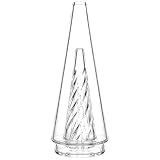 Glass Conical Components, Precision Geometric Art Supplies, Suitable for Peak/Pro DIY Crafts, Thick-Walled and Stained Glass Making (Transparent))