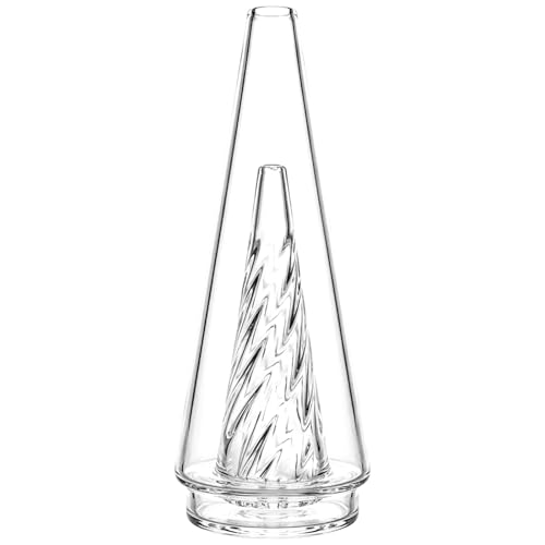 Glass Conical Components Precision Geometric Art Supplies Suitable for Peak/Pro DIY Crafts Thick-Walled and Stained Glass Making (Transparent))
