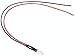 Luces de diodo LED, 10Pcs 12V 0.06W 5mm LED Light Cable Diodo electroluminiscente con 20CM Pre cableado, multicolor(Blanco)