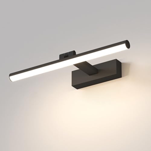 Lampe de vanité murale linéaire moderne de 40cm au fini noir