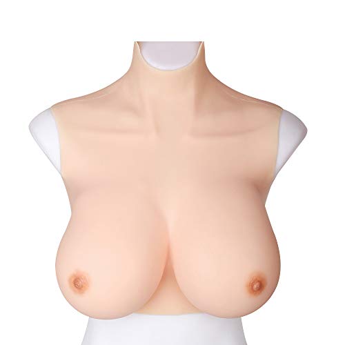 Preisvergleich Produktbild Crossdresser Silikon-Brustformen Falsche Brüste Naturgetreue Gefälschte Brust, Brust-Silikon für DWT Transgender Mastektomie Brustprothese,Ivory White,H Cup 5400g