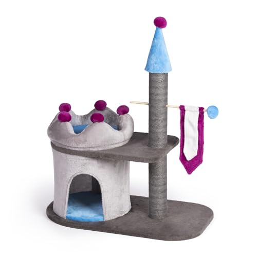 Prevue Pet Products King's Manor Cat Tree Condo with Scratching Post 7350