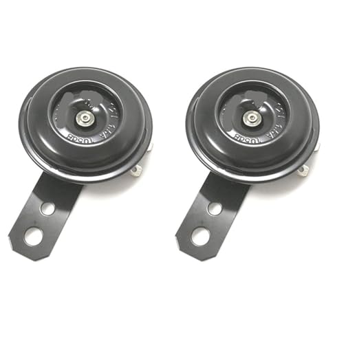 Haut-parleur moto 12V universel klaxon rond 105dB avertisseur 2 pièces