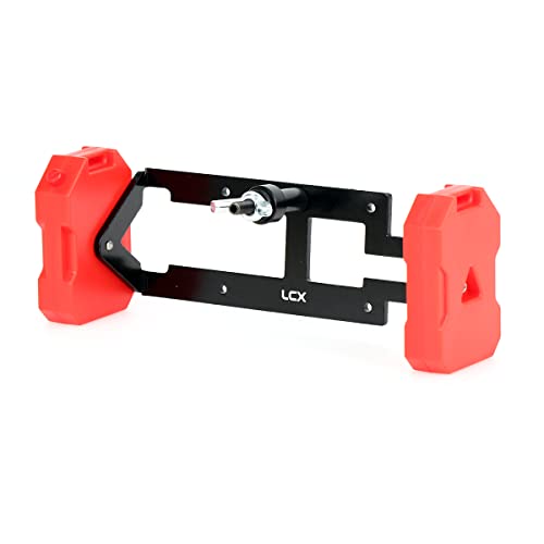 LCX Racing 1/10 RC Crawler Auto DIY Ersatzreifen-Rackträger mit Skala Kraftstofftank für Traxxas TRX4 TRX6 Axial SCX10 II SCX10 III D90 Redcat Gen7 Gen8, Upgrades Teile Zubehör
