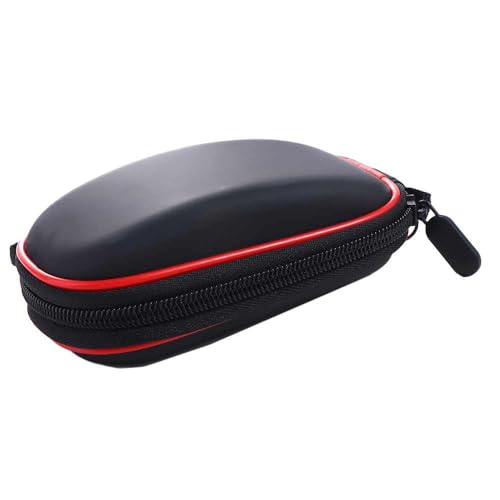 Pokinge Bolsa protetora para mouse, estojo preto de EVA para armazenamento de ratos, portátil, tamanho de viagem, caixa mágica para mouse, acessórios de computador à prova de poeira para ratos sem fio