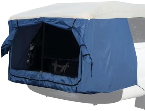 DAC Mid-Size Truck Tent – Easy-Setup Vehicle Tent for Pickups with Camper Tops – Fits High-Back & Flat-Back Trucks – Weatherproof, Lightweight