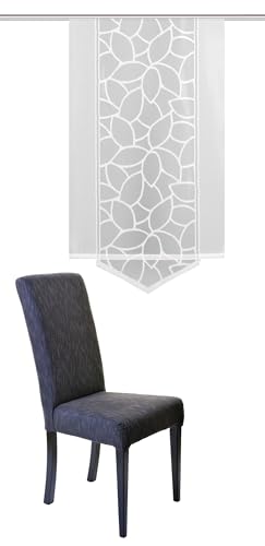 Home Fashion Schiebevorhang, Polyester, Weiß, 125x57 cm