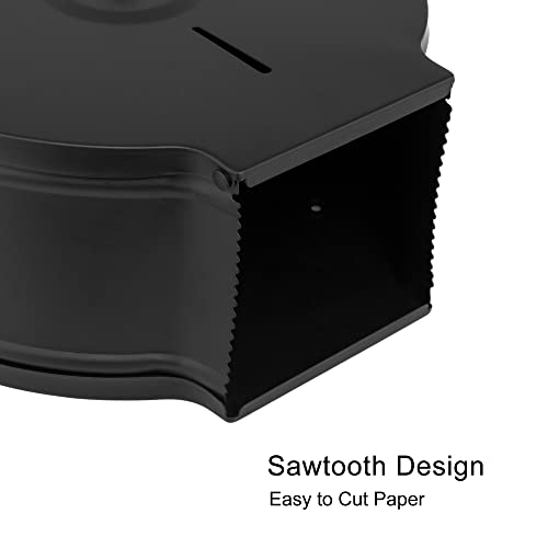 VANNSOO Commercial Jumbo Toilet Paper Dispenser, Wall Mount Stainless Steel 9 Inch Roll Toilet Paper Holder Bath Tissue Dispenser with Lock Key (Black) by VANNSOO - Image 6