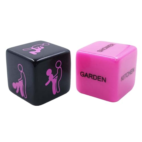 Art Supplies for Adults 2pcs Couples Night Game Decision Dice Gifts for Boyfriend Girlfriend Husband Wife Men Women Valentines Couple Gift Ideas Date Game Sex Dices