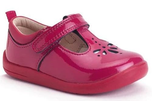 Image of Start-rite Puzzle 0779 Cherry Red Pat Girls First Shoes 5.5 Child UK
