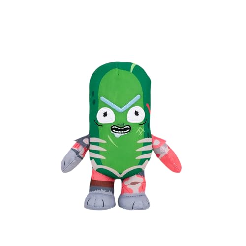Jazwares Warner Bros. Discovery 8-Inch Pickle Rick Plush from Rick and Morty - Super-Soft and Huggable Plush Toy - Official Licensed - for All Ages