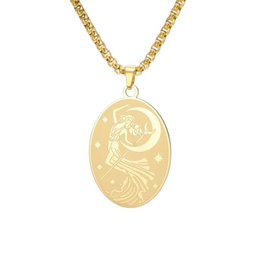 Collier Déesse de la Lune païen, le cadeau idéal pour femme adepte Wicca