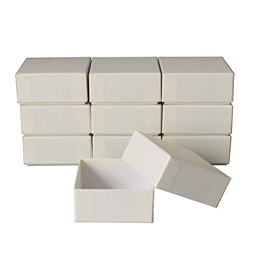 ギフトボックス 9.5×9.5×H4.5cm 10個セット (ラメホワイト)