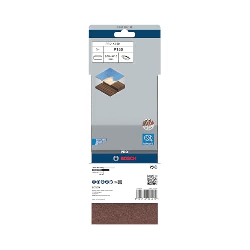 Bosch 2 608 606 134 Feuilles abrasives Lot de 10 100 x 610 mm Grain - vue 6