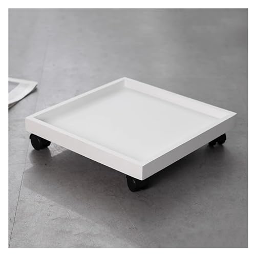 Support mobile pour pots de fleurs avec roulettes pivotantes pour terrasse