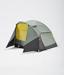 THE NORTH FACE Wawona 4 Tent - Four-Person Camping Tent, Water Repellent, Spacious & Easy to Set Up, Attached Vestibule, Agave Green/Asphalt Grey, One Size