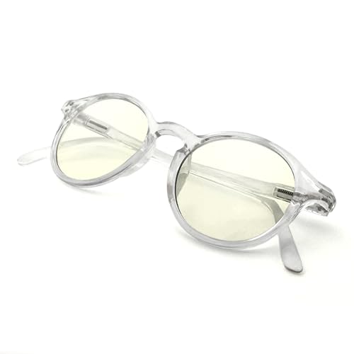 Image of J+S Vision Blue Light Blocking Glasses for Men Women | Computer Gaming Work| Anti Strain Fatigue UV Glare | Medium-Small Fit