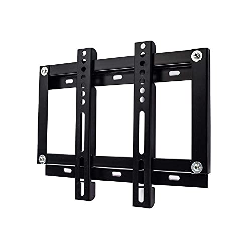 Support TV mural inclinaison réglable en hauteur acier inoxydable 35kg