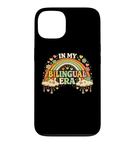 In My Bilingual Era Boho Rainbow �f���A�������Q�[�W�e�B�[�`���[ �X�}�z�P�[�X iPhone 13 �p