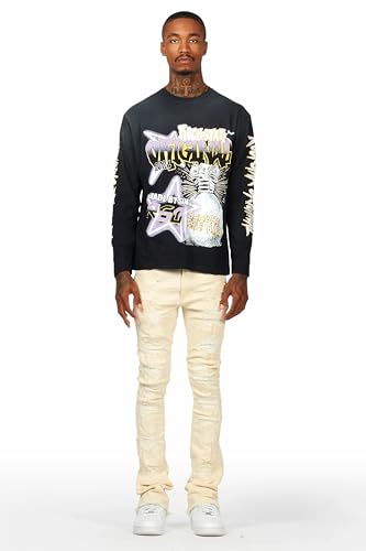 Men's Sigmund Stacked Flare Jean4