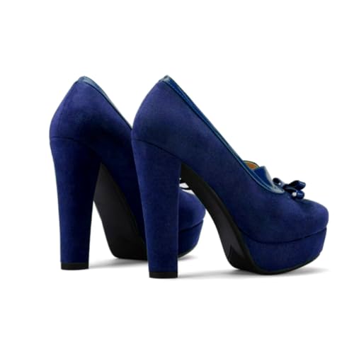 Image of SHODENSE Women Vintage Chunky Platform Loafers Pumps Tassel Round Closed Toe Slip On Suede Block High Heel Dress Loafer Shoes Buckle Strap Oxford Loafers Fringe Pump Dressy Chic Sexy Y2k 4-11 M US