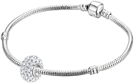 Perle Charm Andante-Stones Poussières D'Étoiles Argent 925 Pour Bracelets Pandora - Sac Satin Inclus
