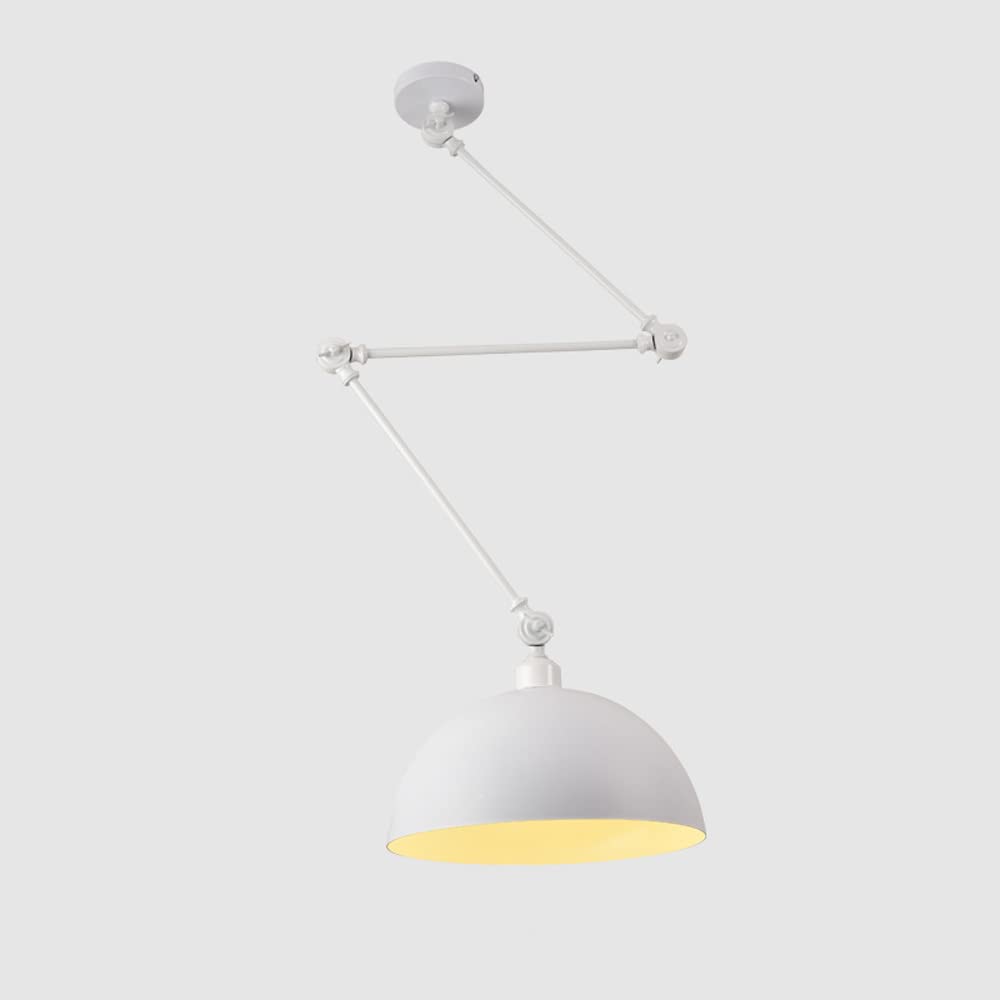 Industry Pendant Light,3 Folding Pendant Ceiling Fixture,Restaurant Kitchen Island Light,Home Or Workplace For Interior Chandelier, White