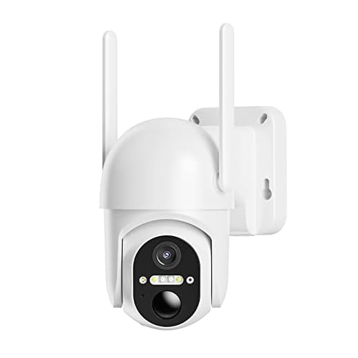 2K Security Camera Outdoor Wired with Color Night Vision, Spotlight, 360° Pan/Tilt, Motion Detect, Siren Alarm, 24/7 Live View, SD/Cloud Storage, 2-Way Audio WiFi Outside Cameras for Home Security Cam