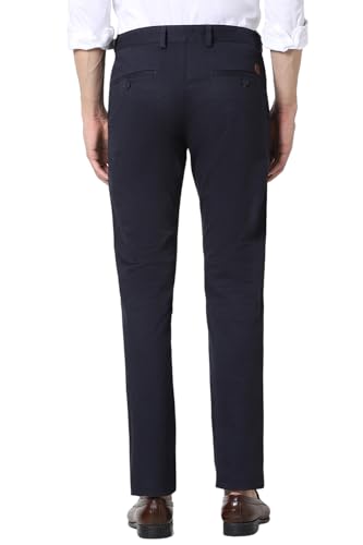 Image of Peter England Men's Regular Fit Mid Rise Pants