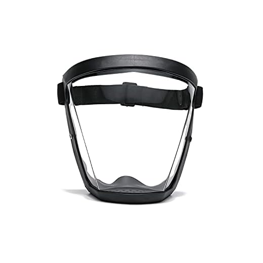 Banxian Super Protective Face Shield,Anti Fog Mask,Adult Clear Face Shield,Plastic Face Mask （Black）