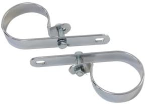 V-Twin Manufacturing Chrome Muffler Hanger Clamps 31-2106