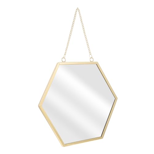 Miroir hexagonal au design moderne et suspendu décoratif pour un intérieur chic - 2