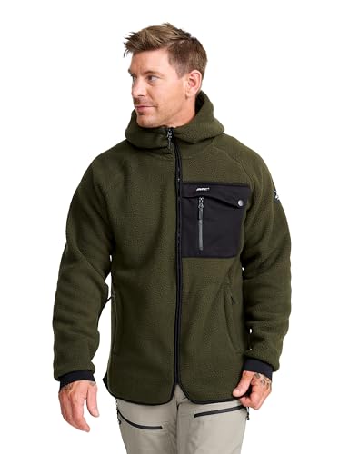 RevolutionRace Sherpa Hoodie für Herren, Outdoor Fleecejacken perfekt für...