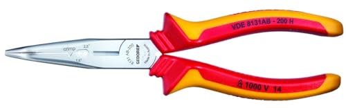 GEDORE VDE 8131 AB-200 H Pinza a becco leggermente tondo