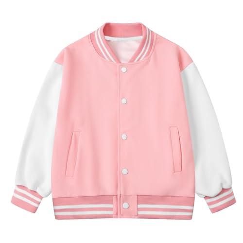 Image of ARTMINE Kids Baseball Jackets Casual Varsity Jacket School Bomber Jackets