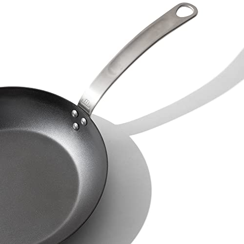 Made In Cookware - 2 Piece (Includes 10",12") Seasoned Blue Carbon Steel Frying Pan - (Like Cast Iron, But Better) - Professional Cookware Sweden - Induction Compatible #TOP2