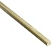 360 Brass Square Bar, Unpolished (Mill) Finish, H02 Temper, ASTM B16, 5/8
