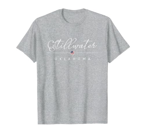 Stillwater Oklahoma OK on Stillwater T-Shirt, Men, Heather Grey, Medium